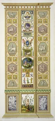 Panel fra Raphael Loggia i Vatikanet, fra 